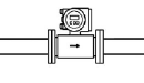 管道式超声波流量计安装示意图